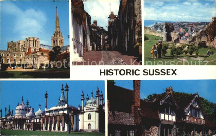 Sussex The Cathedral Chichester Keere Street The Caste Hastings Royal Pavilion B
