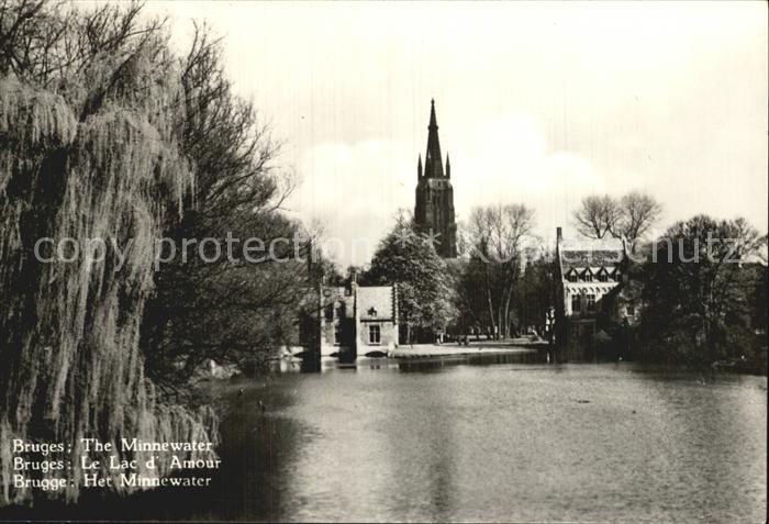 Bruges BRUGGE Belgie The Minnewater