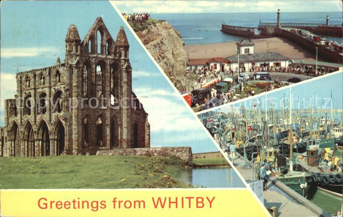 Whitby UK The Abbey Khyber Pass Fishing Boats