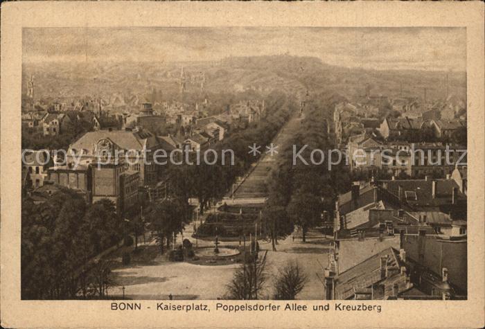 Bonn Rhein Kaiserplatz Poppelsdorfer Allee und Kreuzberg