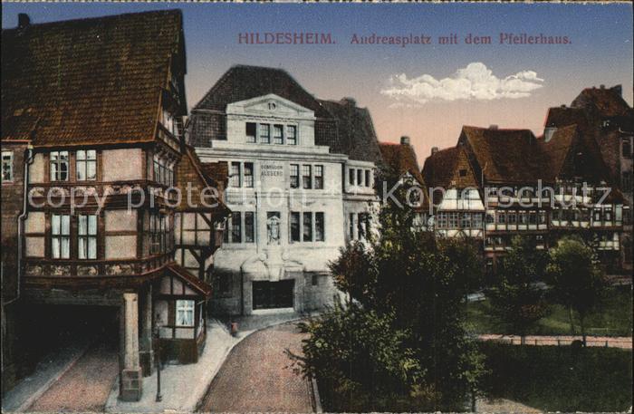 HILDESHEIM  CITY Pfeilerhaus 17. Jhdt. Gildehaeuser 16. Jhdt.