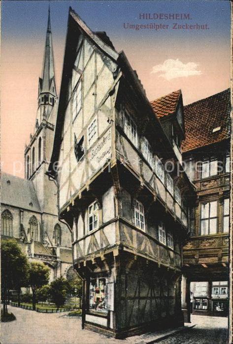 HILDESHEIM  CITY Umgestuelpter Zuckerhut Fachwerkhaus