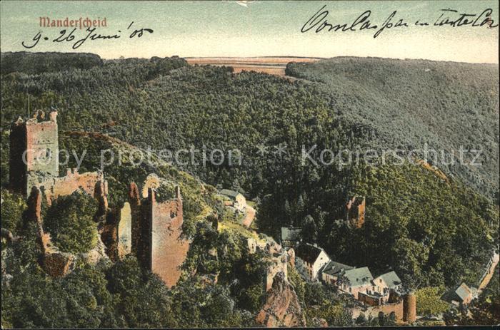 Manderscheid Eifel Burg Ruine