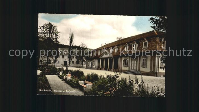 Bad Bocklet Brunnen Badehaus