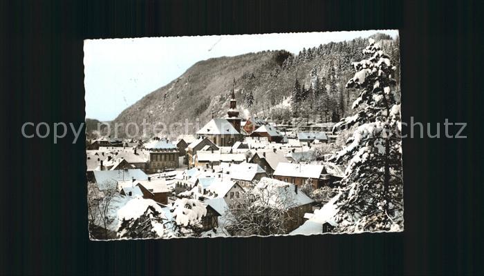 Berneck Bad Winterpanorama Kneippheilbad Luftkurort