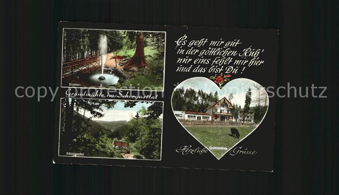 Marktschorgast Cafe Pension Grundmuehle Brunnen Schorgasttal Gedicht