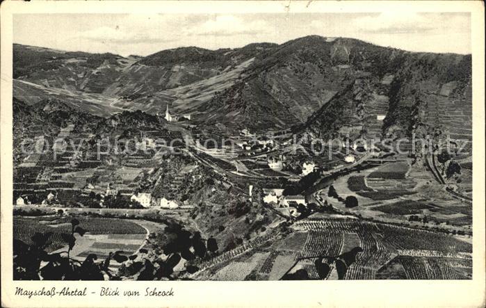 Mayschoss Panorama Blick vom Schrock ins Ahrtal