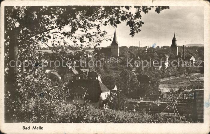 Bad Melle Osnabrueck Ortsansicht mit Kirche