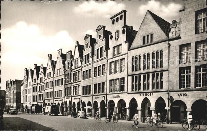 Muenster Westfalen Prinzipalmarkt Giebelhaeuser