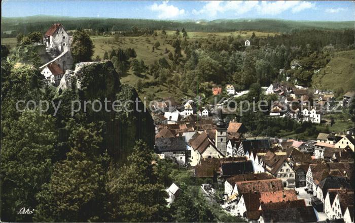 Pottenstein Oberfranken Panorama Fraenkische Schweiz