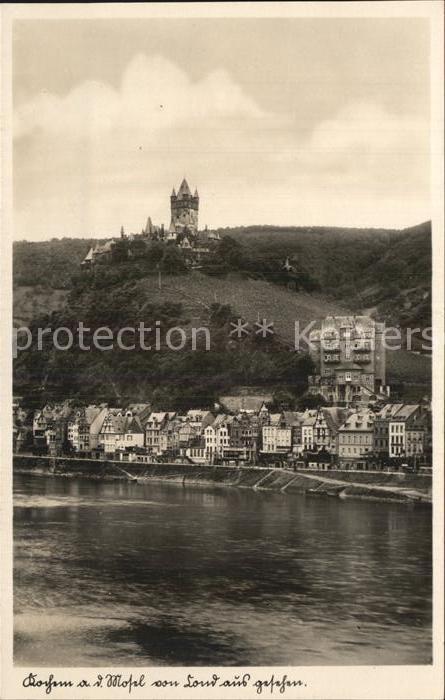 Cochem Mosel Blick zur Reichsburg