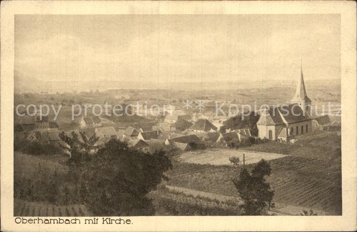 Oberhambach Birkenfeld Panorama mit Kirche