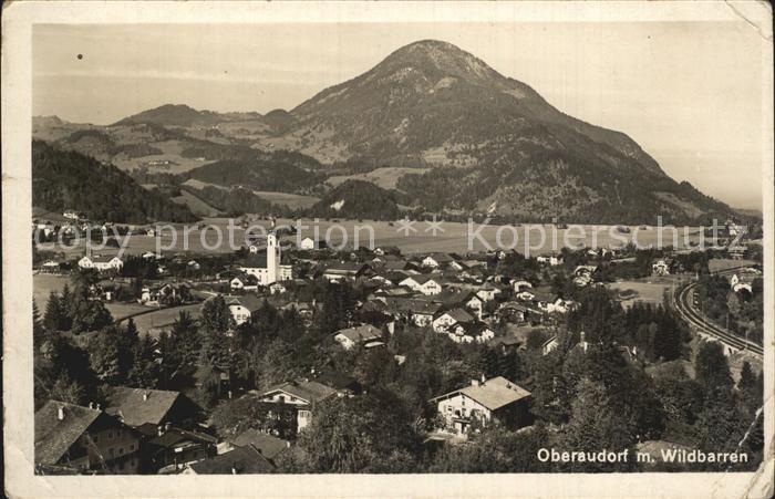 Oberaudorf Panorama mit Wildbarren Bayerische Voralpen