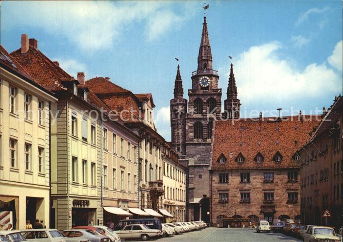 Ansbach Mittelfranken Martin Luther Platz St Gumbertus Kirche