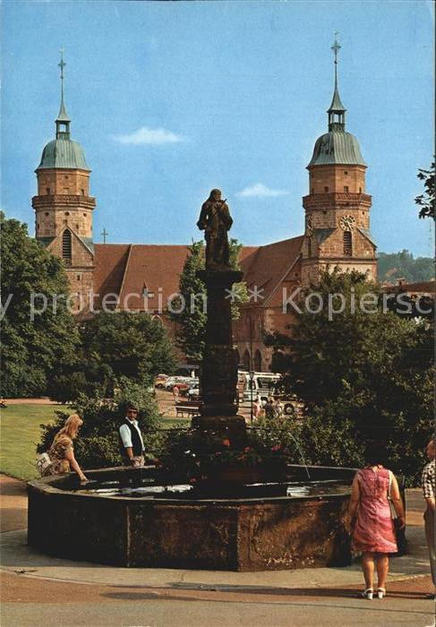 FREUDENSTADT BW Stadtkirche und Marktbrunnen
