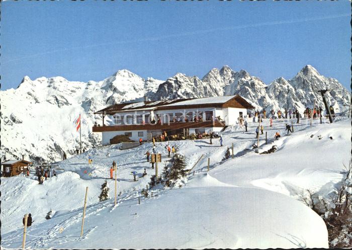 St Jakob Haus Berghaus Buchensteinwand gegen Steinberge Winterpanorama