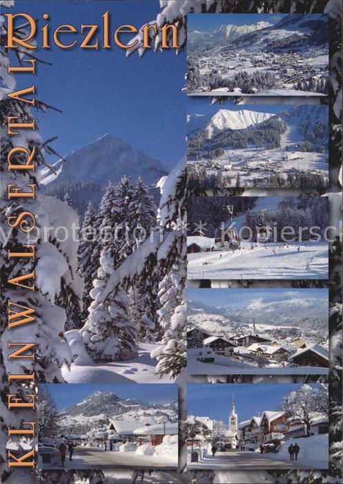 Riezlern Kleinwalsertal Vorarlberg Winterpanorama Alpen