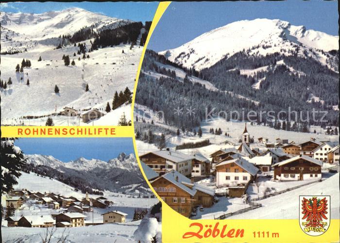 Zoeblen Rohnenschilifte Wintersportplatz Tannheimertal
