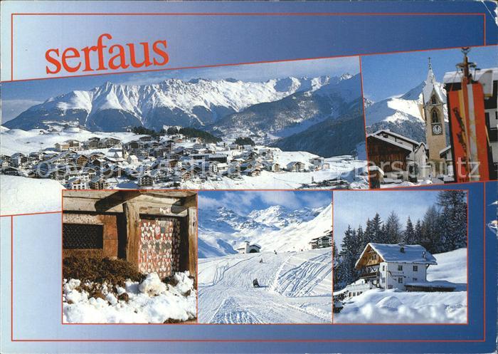 Serfaus Tirol Teilansichten Wintersportzentrum Alpenpanorama