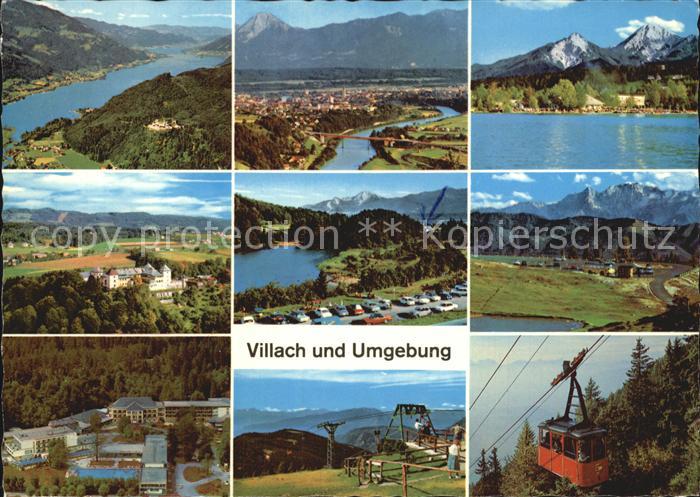 Villach Kaernten und Umgebung Ossiacher See Faaker See Vassacher See Sessellift