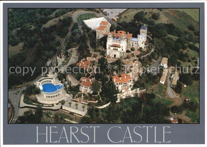 San Simeon Hearst Castle aeriel view