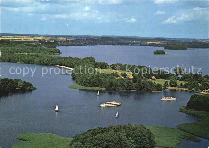Ploen See Prinzeninsel Holsteinische Schweiz Fliegeraufnahme