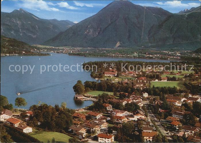 Bad Wiessee Tegernsee Wallberg und Bodenschneid Alpen Fliegeaufnahme
