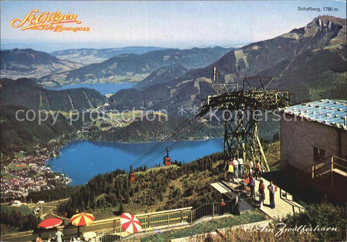 St Gilgen Salzkammergut Panorama Blick von der Bergstation Zwoelferhorn Alpen