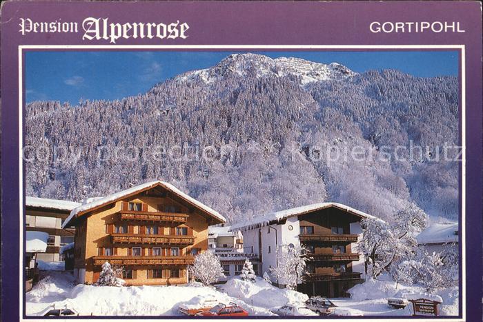 Gortipohl St Gallenkirch Vorarlberg Pension Alpenrose Winterimpressionen Montafo