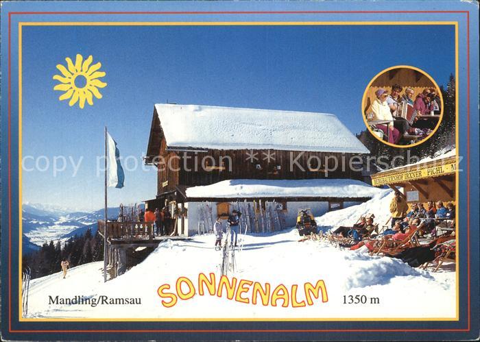 Mandling Ramsau Ausflugsziel Jausenstation Sonnenalm