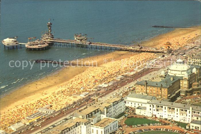 Scheveningen Pier Seebruecke Strand Fliegeraufnahme