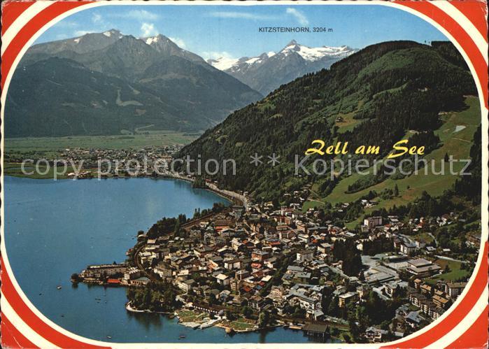 Zell See Panorama mit Blick zum Kitzsteinhorn Hohe Tauern Fliegeraufnahme