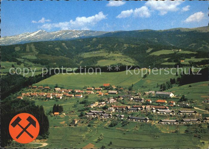 Knappenberg Bergwerksort Eisenerzabbau Schaubergwerk Fliegeraufnahme