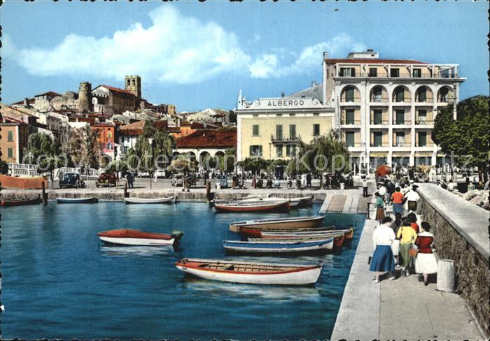 Desenzano Lago di Garda Hafen Uferpromenade Albergo