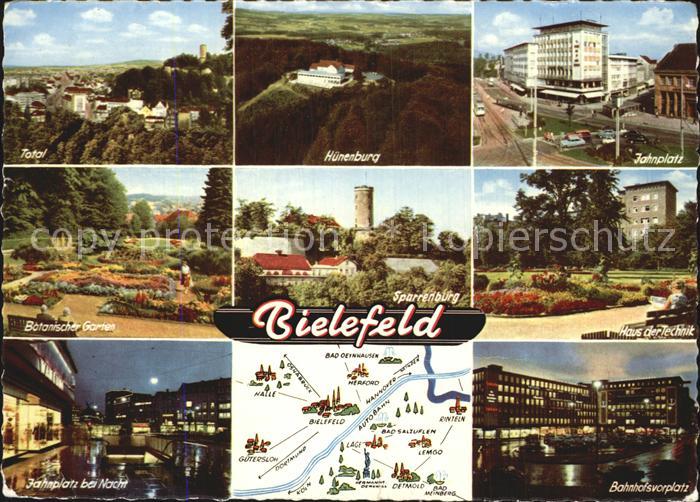 BIELEFELD  CITY Huenenburg Jahnplatz Haus der Technik Sparrenburg Botanischer Ga