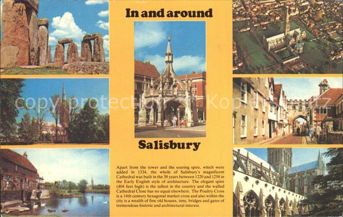 Salisbury Wiltshire In and around the city Stonehenge Cathedral Old Mill Harnham