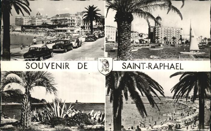 Saint-Raphael Var Strand Promenade Palmen