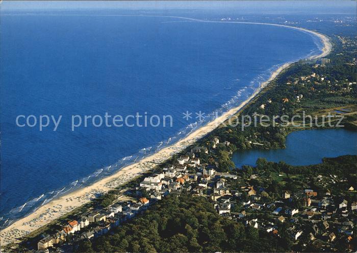 Bansin Ostseebad mit Blick auf Heringsdorf und Ahlbeck Fliegeraufnahme