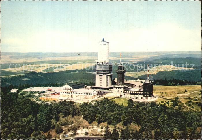Grosser Feldberg Taunus Fernsehturm Fernmeldeturm Fliegeraufnahme
