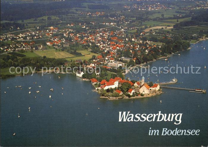 Wasserburg Bodensee Halbinsel Fliegeraufnahme