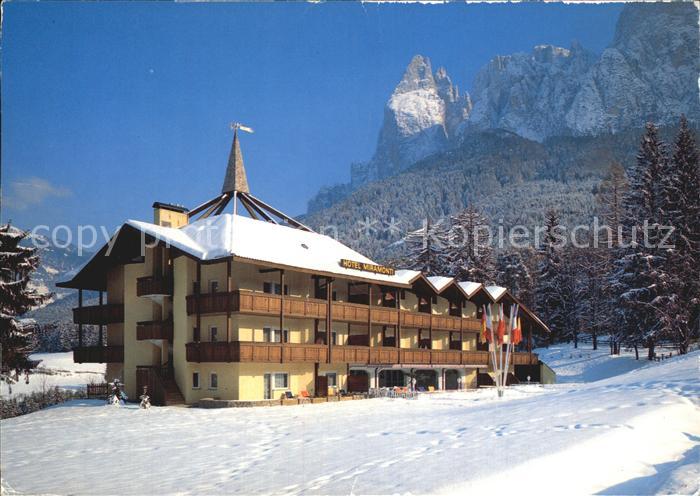 Seis Schlern Parc Hotel Miramonti Winterpanorama Dolomiten
