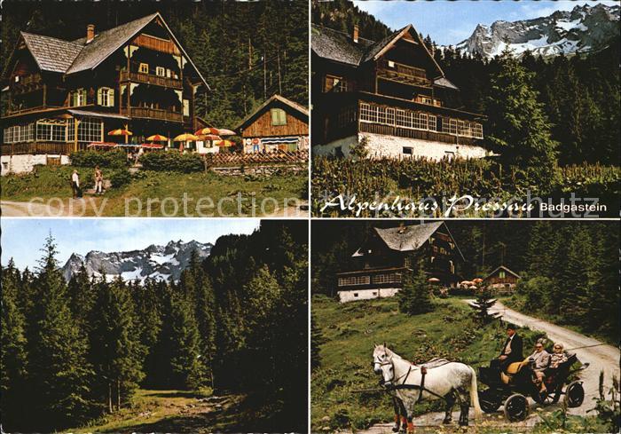 Badgastein Alpenhaus Prossau Panorama Pferdekutsche
