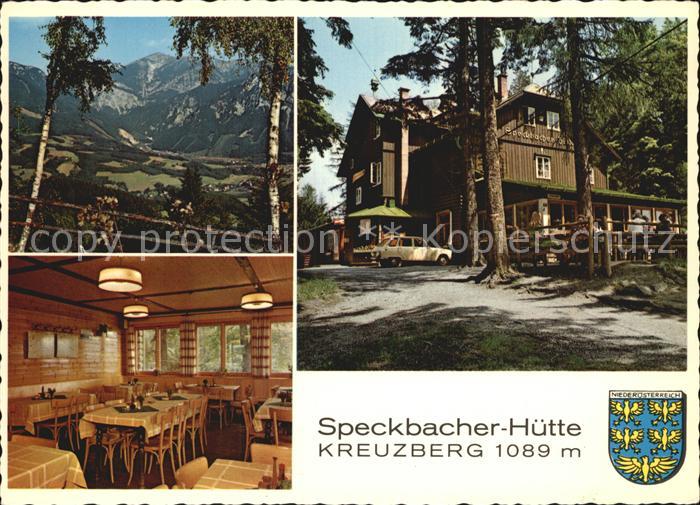 Breitenstein Niederoesterreich Speckbacher Huette Gaststube Kreuzberg