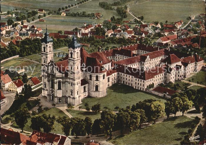 Ottobeuren Benediktinerabtei Barockkirche Fliegeraufnahme