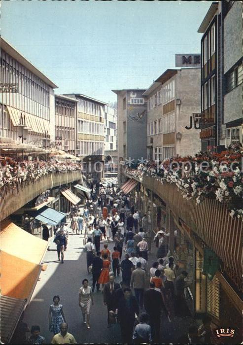 STUTTGART  CITY Schulstrasse Fussgaengerzone Ladengeschaefte