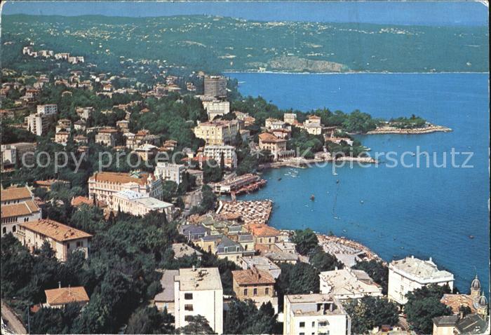 Opatija Abbazia Panorama Kueste Fliegeraufnahme