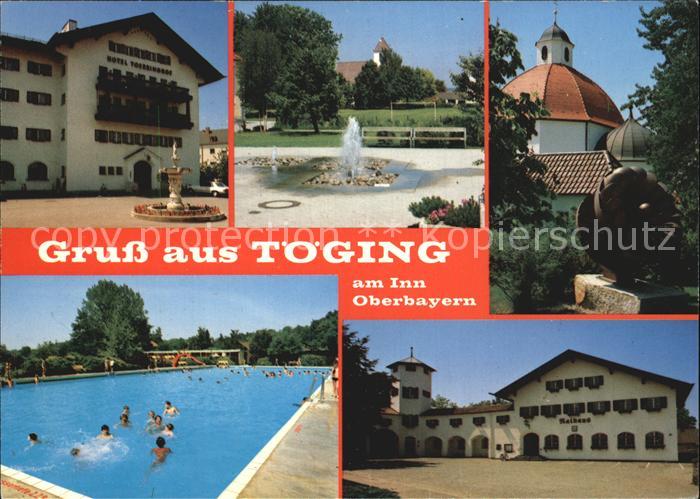 Toeging Inn Hotel Springbrunnen Kirche Rathaus Schwimmbad