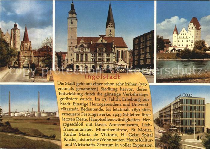 INGOLSTADT  CITY Kreuztor Rathaus Industrie Audikonzern Geschichte