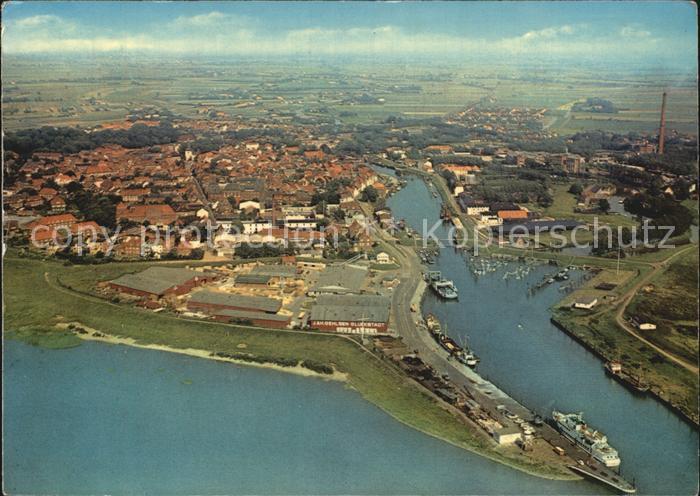 Glueckstadt an der Elbe Fliegeraufnahme