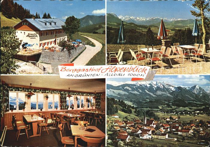 Burgberg Allgaeu Berggasthof Alpenblick Terrasse Alpenpanorama